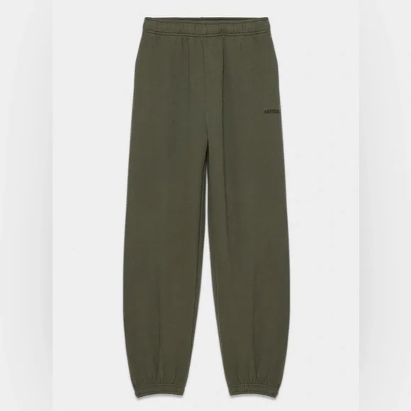 2pc Aritzia Cozy Sweatfleece Olive Green Mega Raglan Hoodie and Mega Jogger Set - Picture 2 of 15